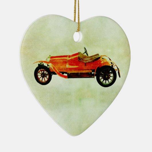  rode auto keramisch ornament (Rechts)