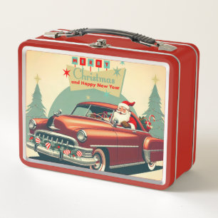 rode auto & kerstman