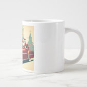  rode auto & kerstman extra grote beker (Rechts)