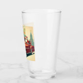 rode auto & kerstman glas (Links)