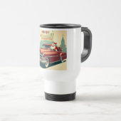 rode auto & kerstman reisbeker (Voorkant rechts)