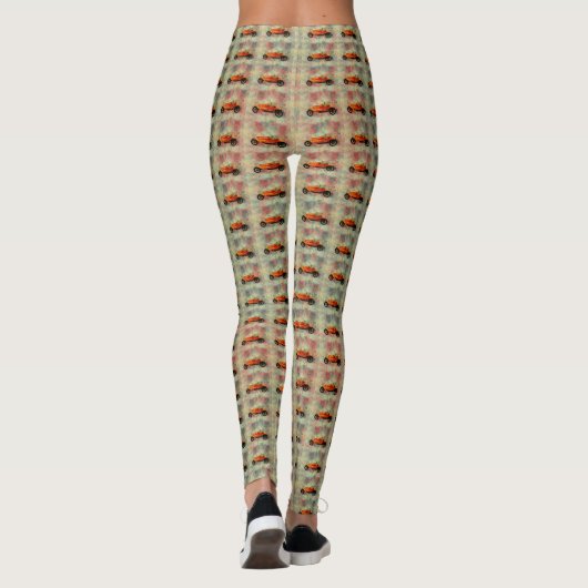 Rode auto Leggings vrouwen (Achterkant)