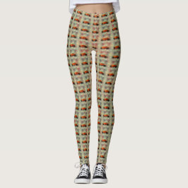  Rode auto Leggings vrouwen