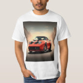 rode auto t-shirt (Voorkant)