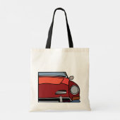 rode auto tote bag (Achterkant)