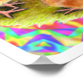 Rode Baby kippen Poster (Hoek)