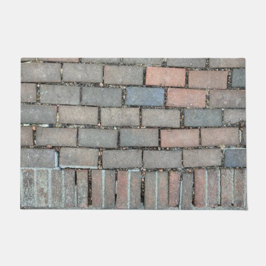 Rode bakstenen vloer textuur patroon foto ingang D Deurmat (Voorkant)