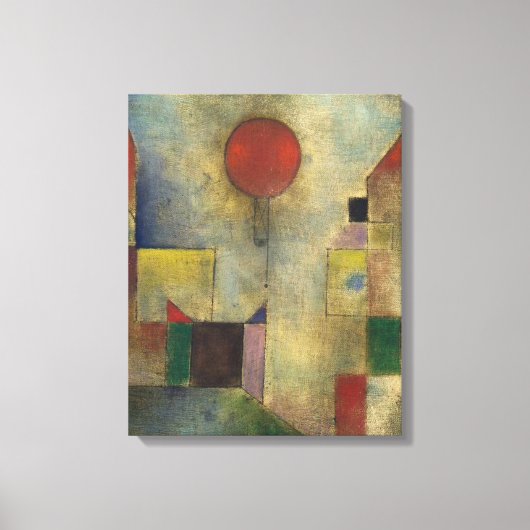 Rode ballon canvas afdruk (Voorkant)