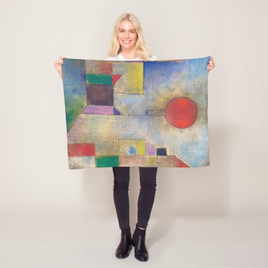 Rode ballon, Klee Fleece Deken (In situ)