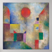 Rode ballon, Klee Poster (Voorkant)