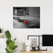 Rode ballon poster (Thuiskantoor)