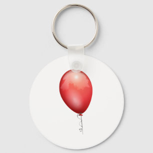 Rode ballon sleutelhanger