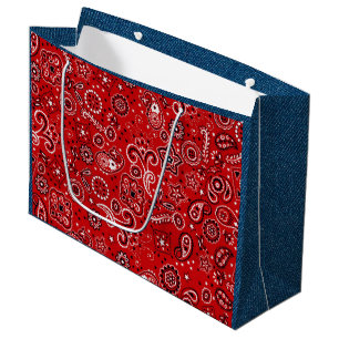 Rode Bandana en Blauwe Jeans Groot Cadeauzakje