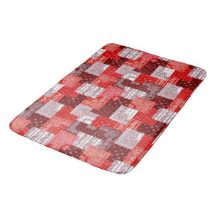 Rode Bandana Patchwork Paisley Naaipatroon Badmat