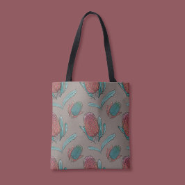 Rode Banksia Waterverf - Australische inheemse blo Draagtas