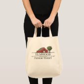Rode Barn-boerenmarkt aanpassen Tote Bag (Voorkant (product))