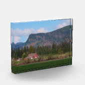Rode Barn en de berg Enumclaw Fotoblokken (Links)