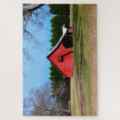 Rode Barn Shed puzzel (Verticaal)