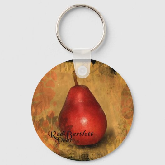 Rode Bartlett Peer Sleutelhanger (Voorkant)
