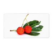 rode bayberry etiket (Voorkant)