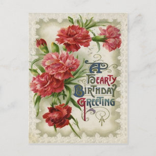 Rode Begonia Bloemen Briefkaart