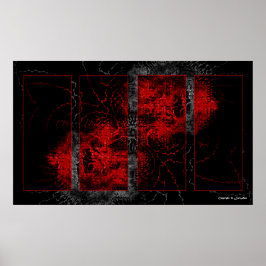 Rode bekleding poster