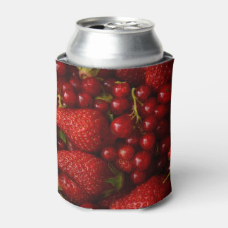Rode bessen en aardbeien blikjeskoeler
