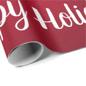 Rode bessen en mistletoe, Kerstmis Cadeaupapier (Rol Hoek)