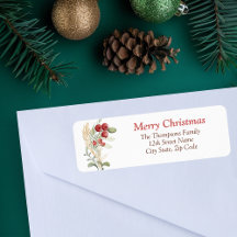 Rode bessen groen Elegante kerst