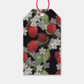 Rode bessen, kersen cadeaulabel (Voorkant)
