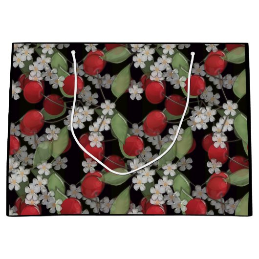 Rode bessen, kersen groot cadeauzakje (Voorkant)