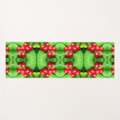 Rode bessen met regendruppels Abstracte Natuur Yogamat (Voorkant (horizontaal))