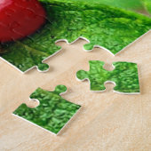 Rode bessen met regendruppels Natuur Legpuzzel (Zijkant)