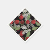 Rode bessen servet (Hoek)