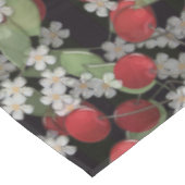 Rode bessen tafelkleed (Gekanteld)