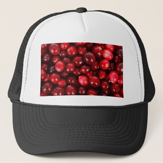 Rode bessen trucker pet (Voorkant)