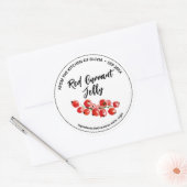 Rode Bessen Waterverf Jam Sticker (Envelop)