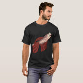 Rode Betta Vis T-shirt (Voorkant volledig)