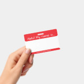 Rode bezoeker ID-kaart Badge (Handheld)