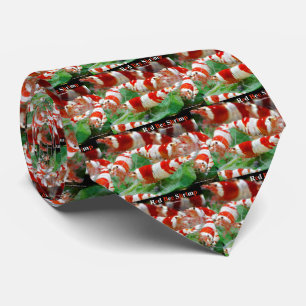 Rode bijengarnaal stropdas