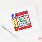 Rode BINGO & Dauber Stickers (Envelop)