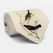 Rode Blackbird - Amerikaanse vogels van Audubon Stropdas (Opgerold)