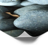 Rode bladeren en stenen poster (Hoek)