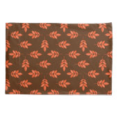 Rode bladeren, naam bruin kussensloop (Achterkant)