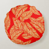 Rode bladeren rond kussen (Achterkant)