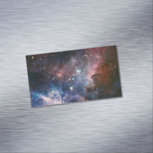 Rode & Blauwe Carina Nebula Hubble Telescoop Magnetisch Visitekaartje