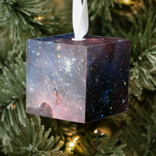 Rode & Blauwe Carina-nevel Hubble-telescoop Kubus Ornament