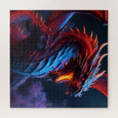 Rode & Blauwe Draak Legpuzzel (Horizontaal)