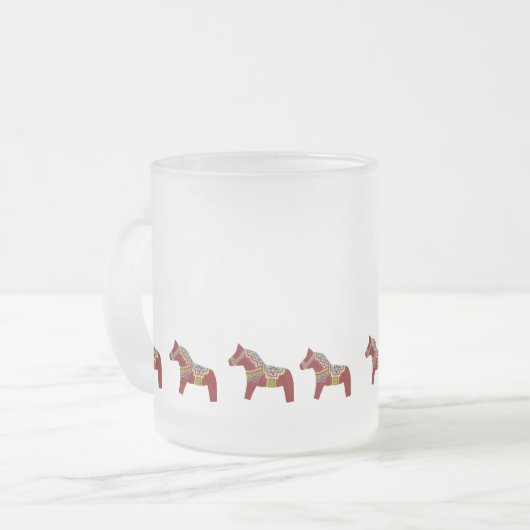 Rode, Blauwe en Groene Hete Cider Mok (Voorkant links)