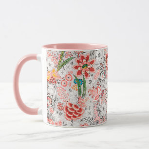 RODE BLAUWE GELE WILDE BLOEMEN TULPEN,BLADEREN FLO MOK